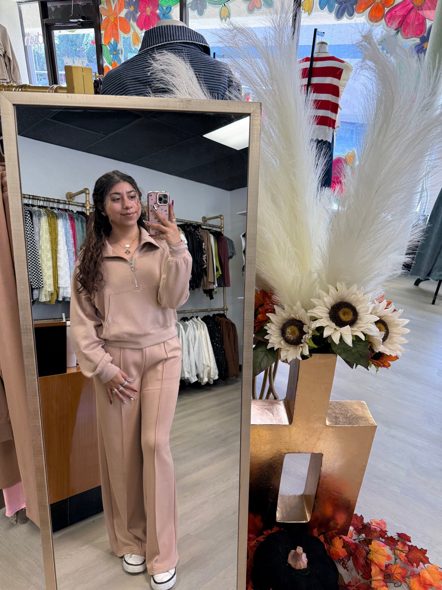 Scuba Half Zip-Up High Neck Collar Sweatshirt