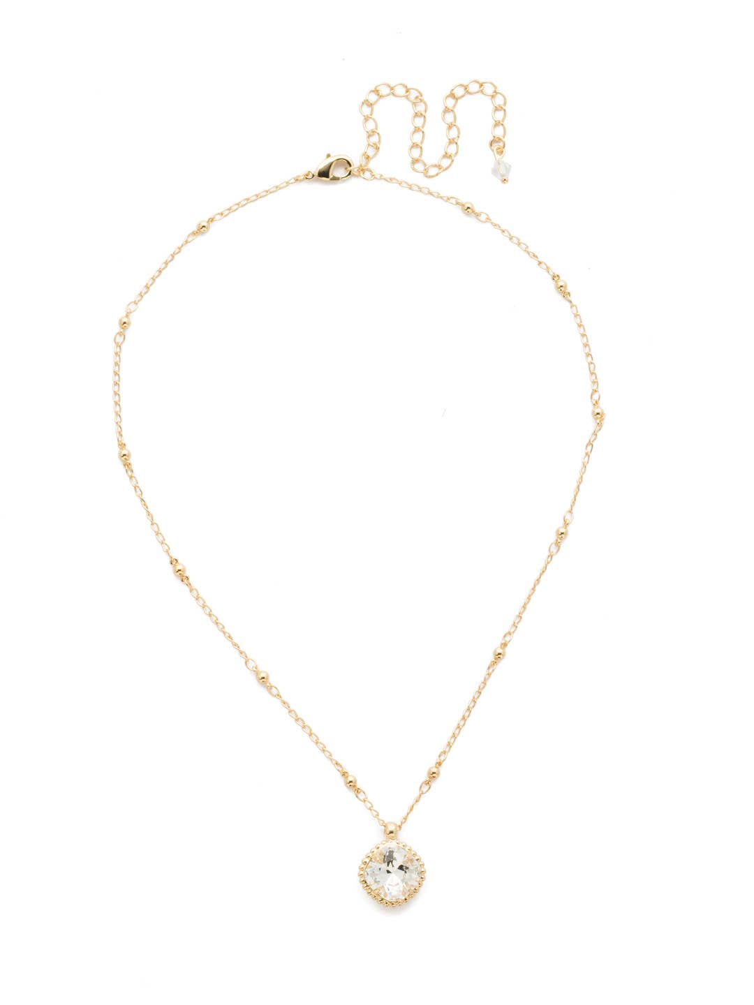 Cushion-Cut Pendant Necklace - NDS50BGCRY