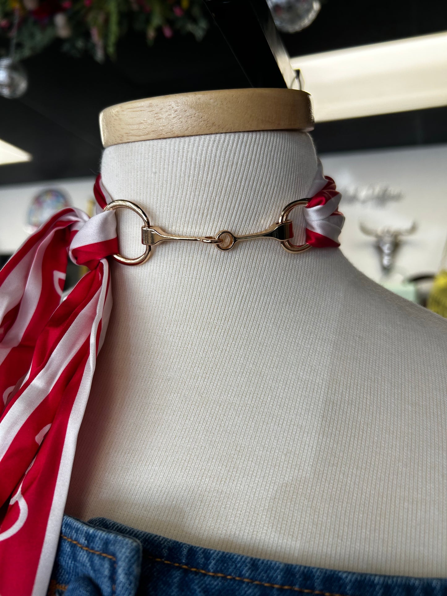 Horse Bit with Scarf