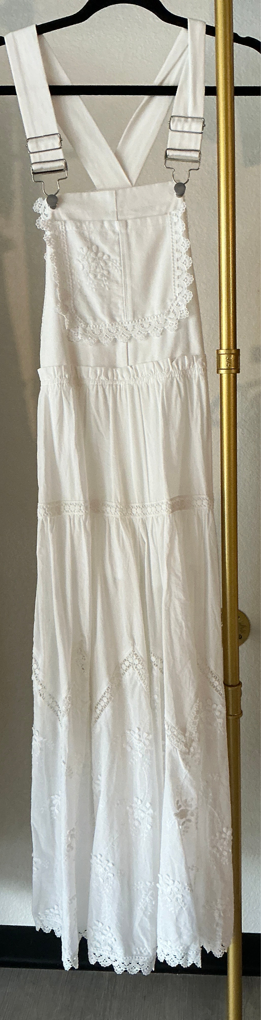 Daisy Lace Detail Overall Jumpsuit