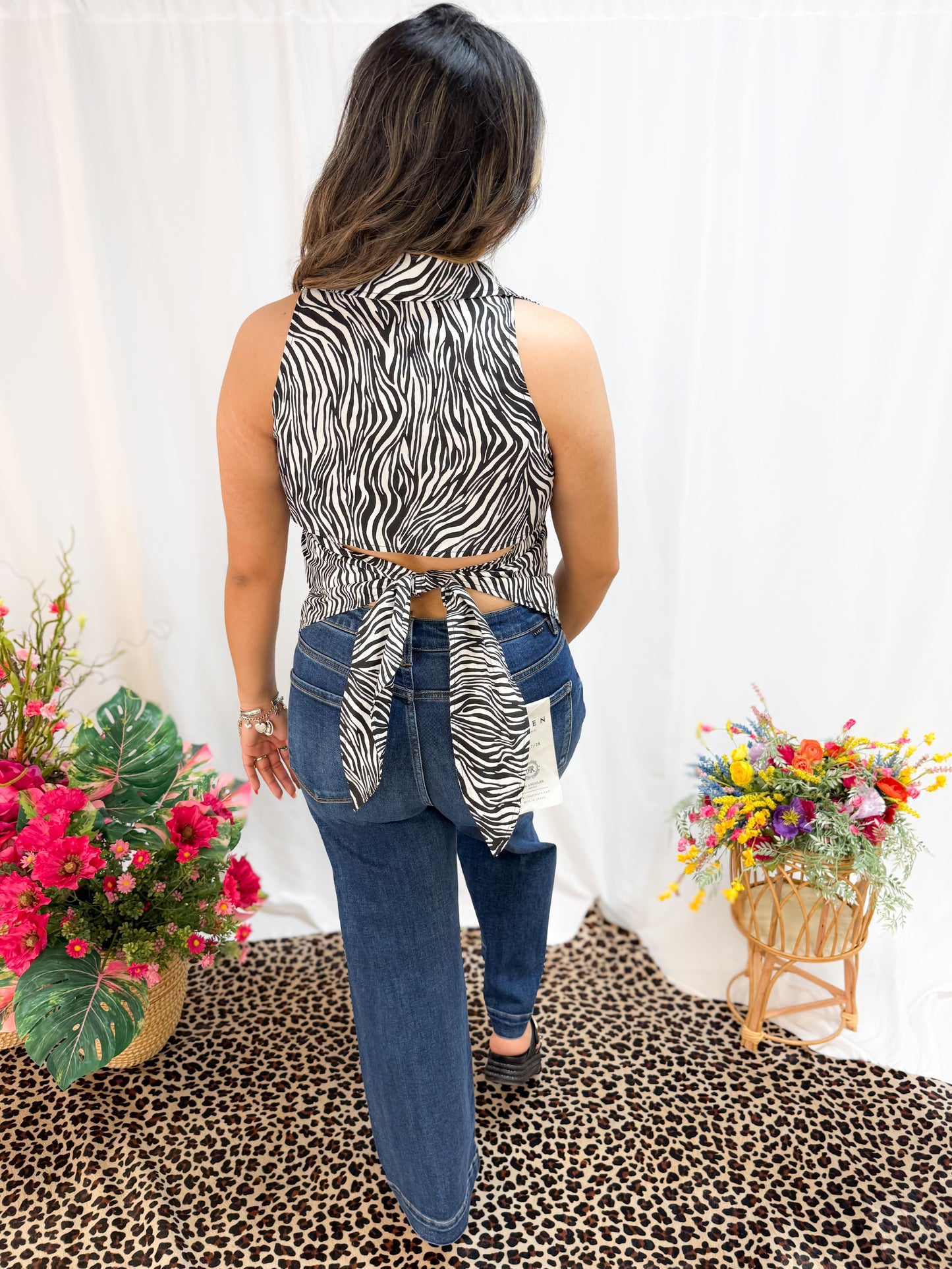 SAFARI BUTTON UP TOP