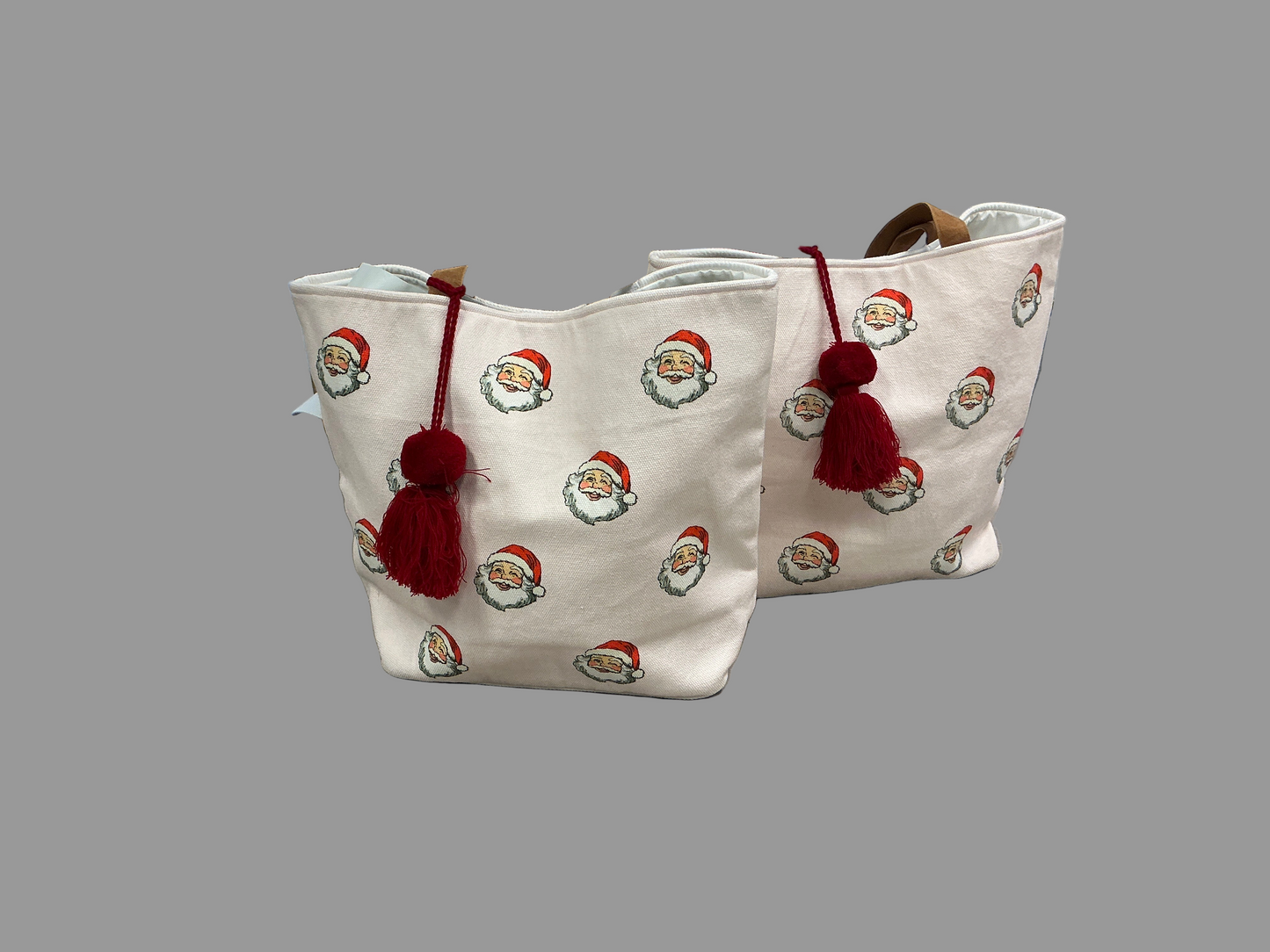 Pink Santa tote bag