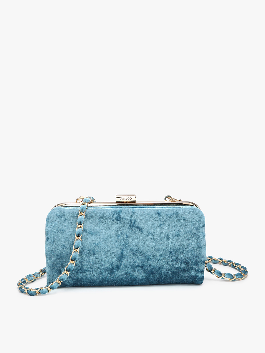 Sue Velvet Wallet Pouch Crossbody