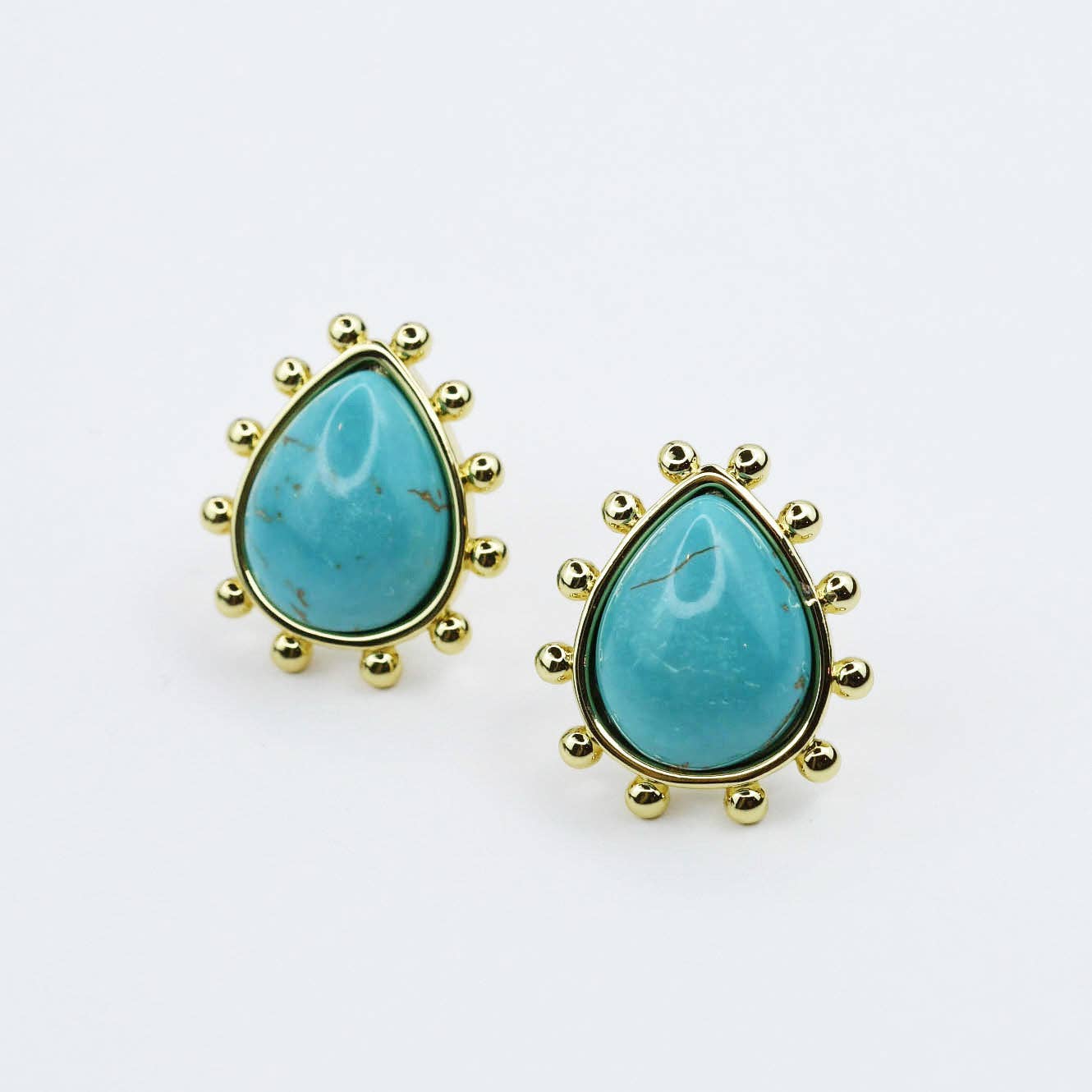 Golden Sunburst Studs