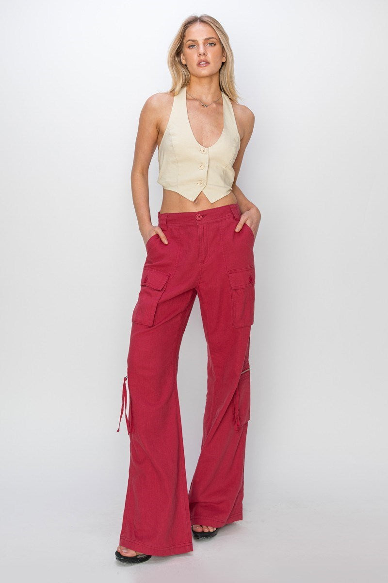 Straight linen cargo