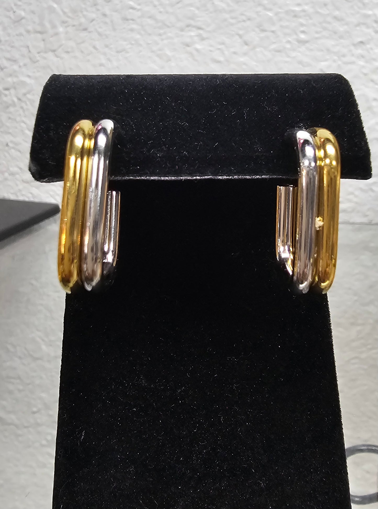Double barrel earrings