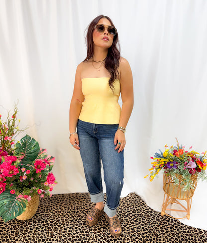 Ellie Strapless Knit Top