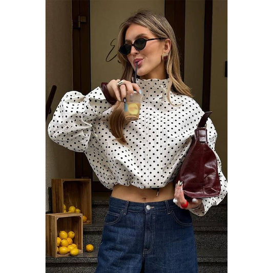 Zara Polka Dot Printed Jacket