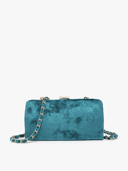 Sue Velvet Wallet Pouch Crossbody