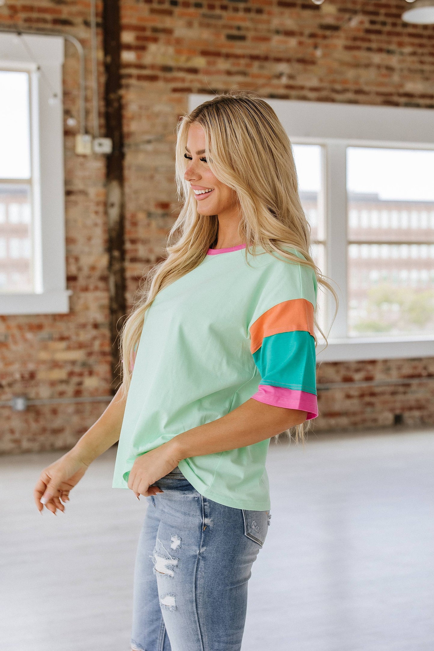 Kamile Color Block Tunic