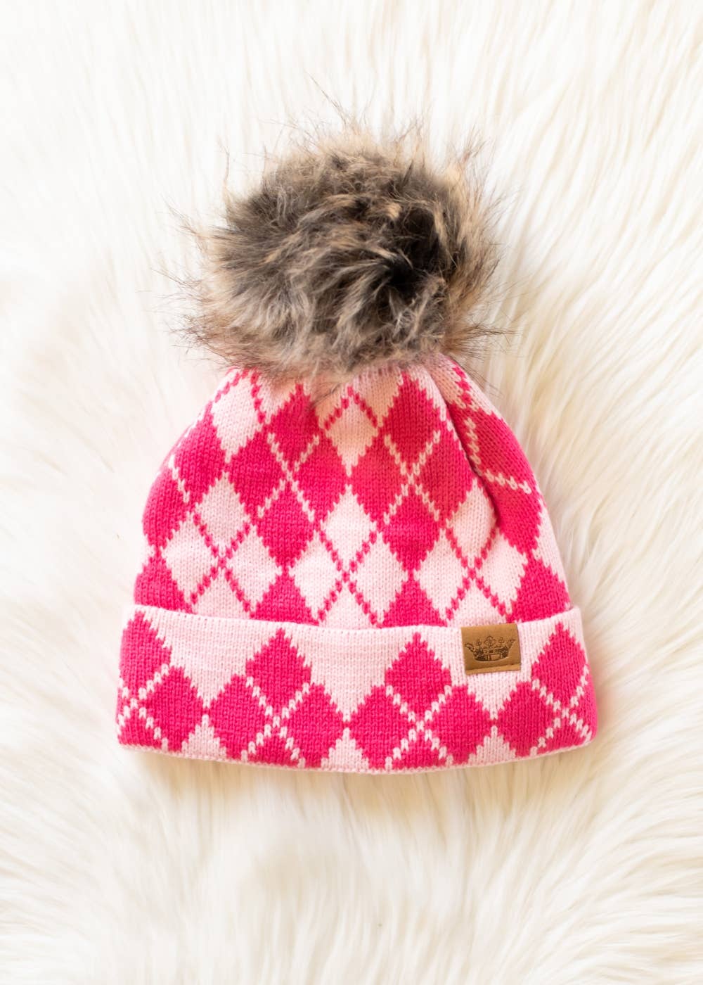 Pink & Blush Pom Hat