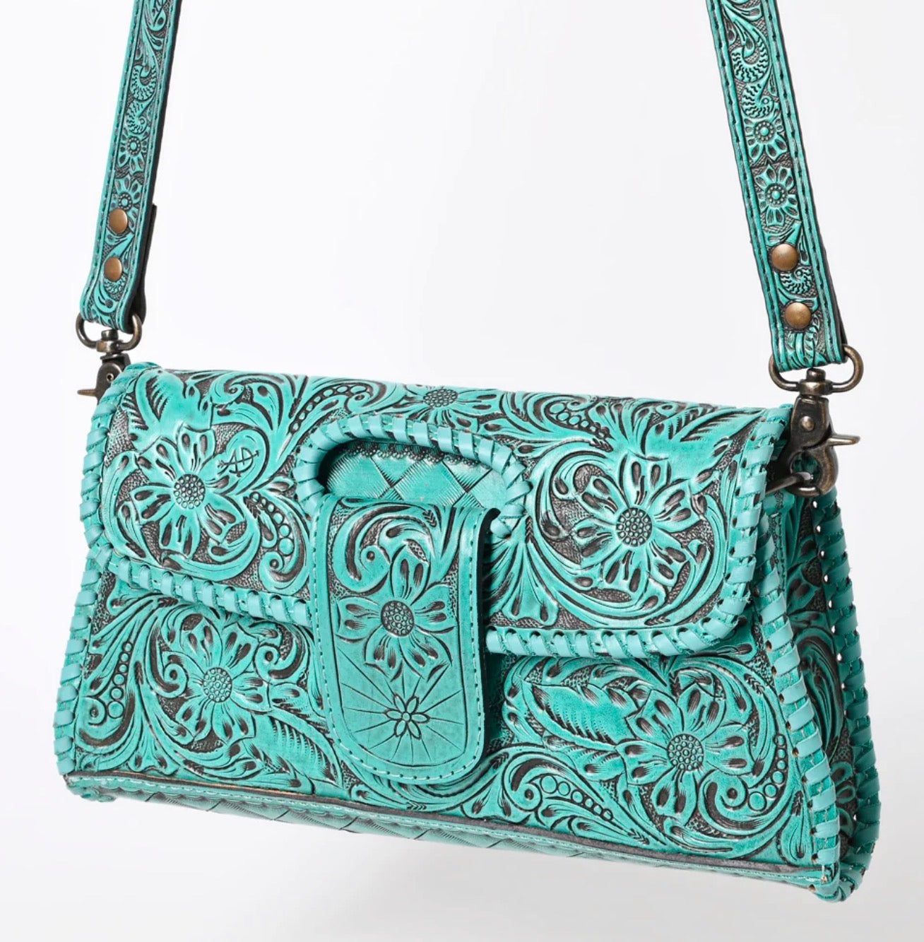 Leather Crossbody Wallet
