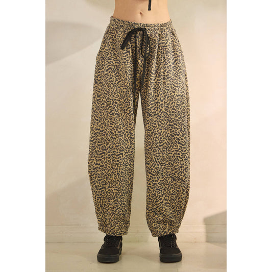 Cheetah Terry Pants