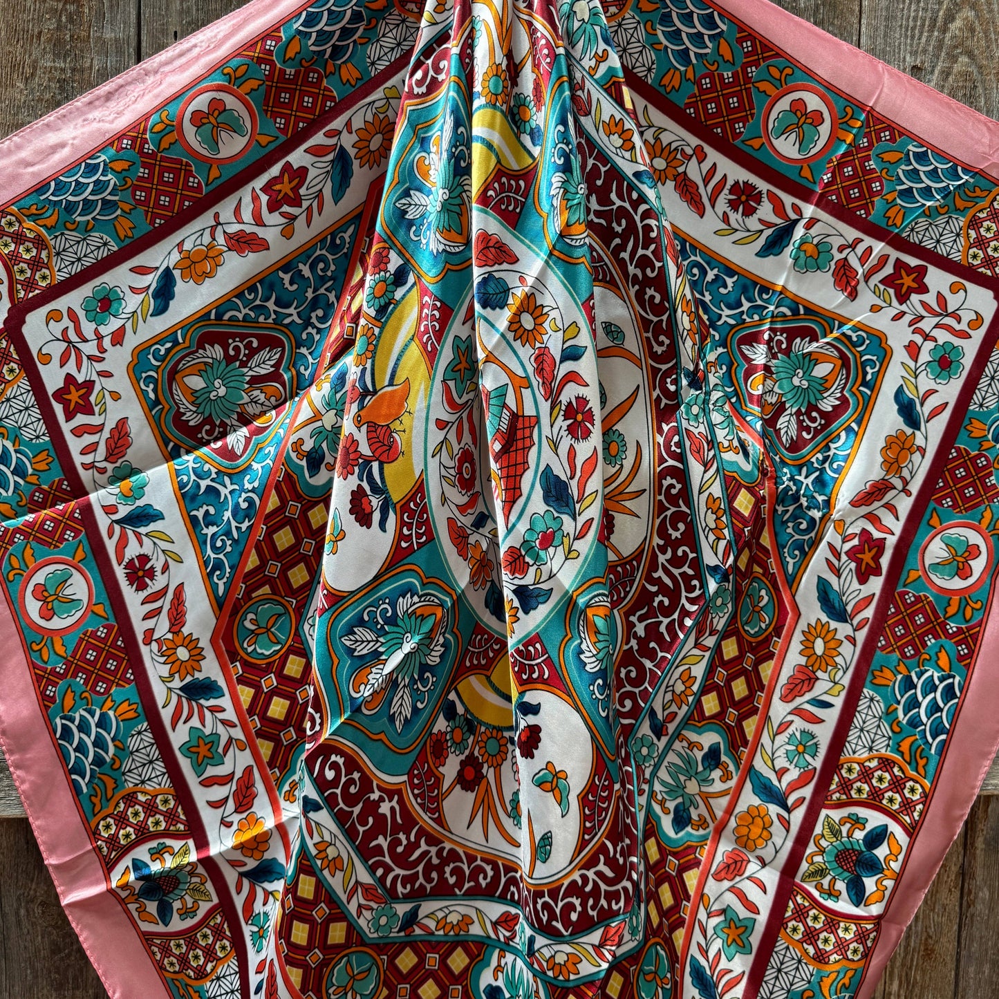 Pink floral Wild Rag