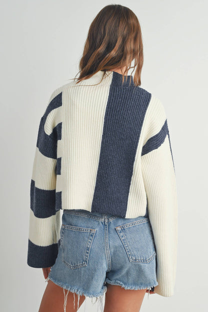 NAVY SWEATER