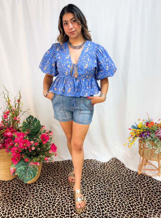 Amber Floral Top