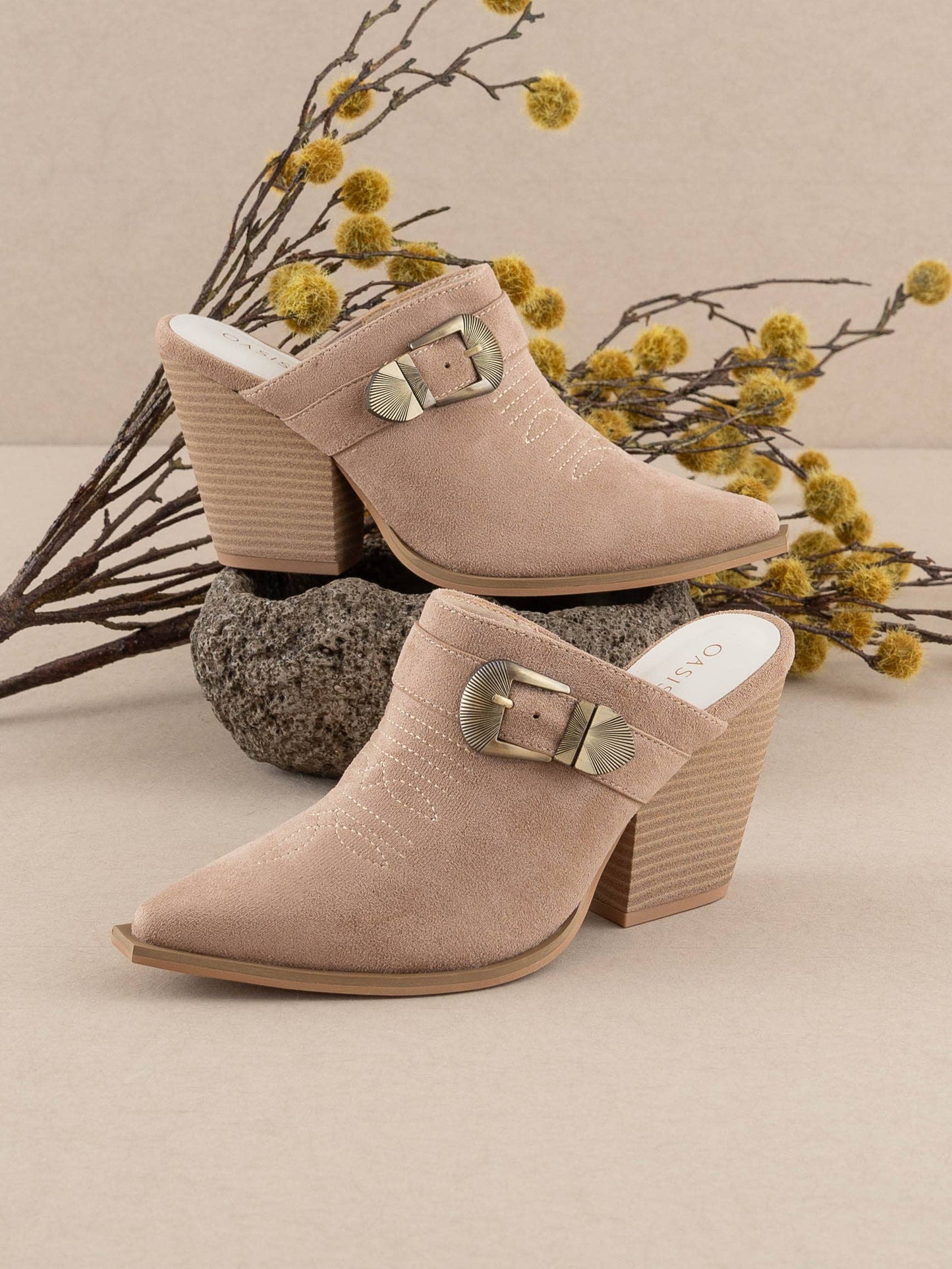 Dixie Mule With Buckle Detail
