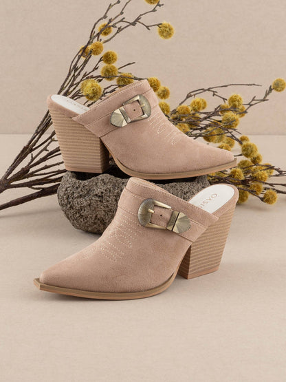 Dixie Mule With Buckle Detail