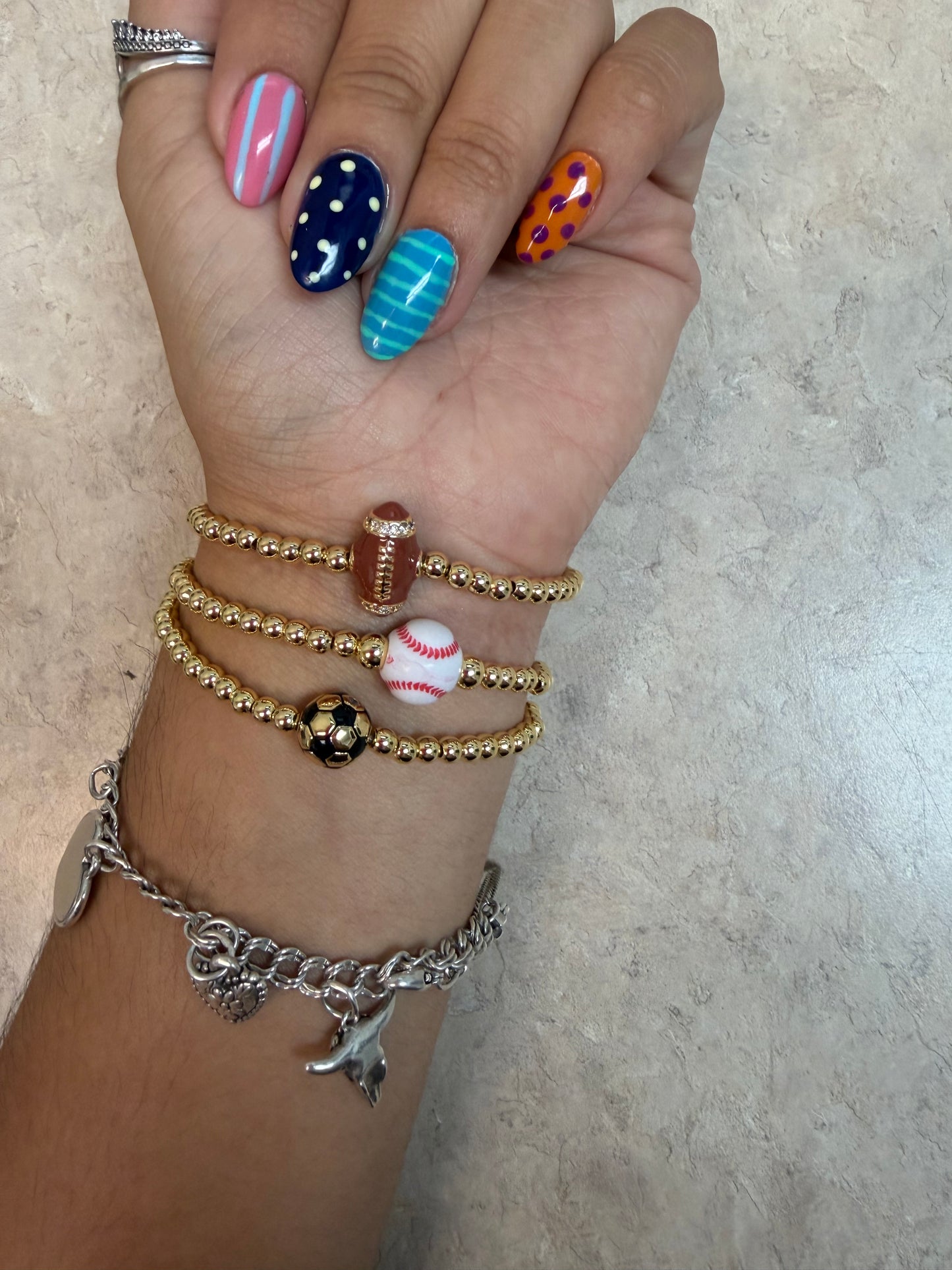 Sports Beaded Bracelet