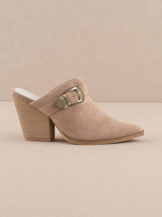 Dixie Mule With Buckle Detail