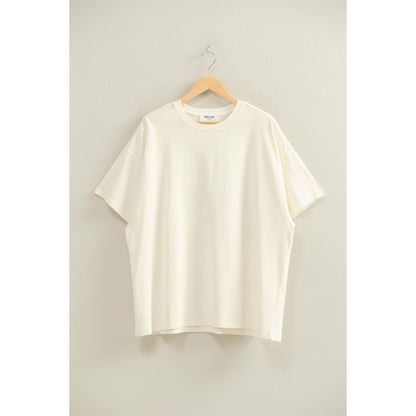 Mineral Washed Oversized Crew Neck Tee