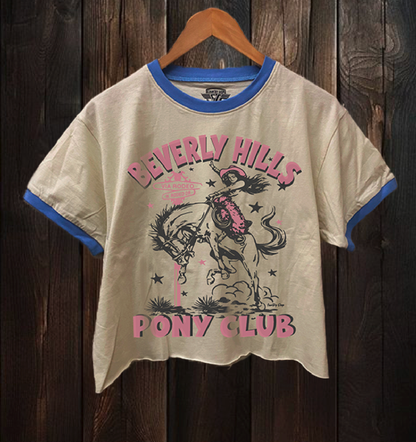 Beverly Hills Pony Club Crop Tee