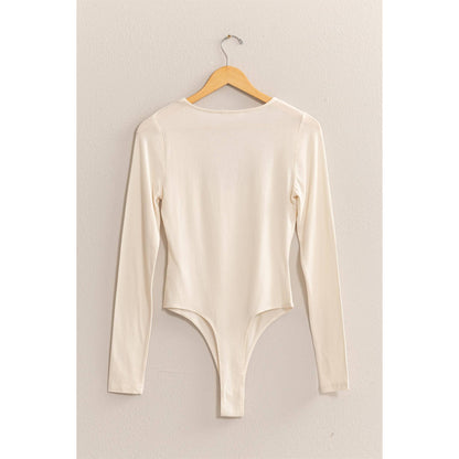Long Sleeve Sweetheart Neck Bodysuit