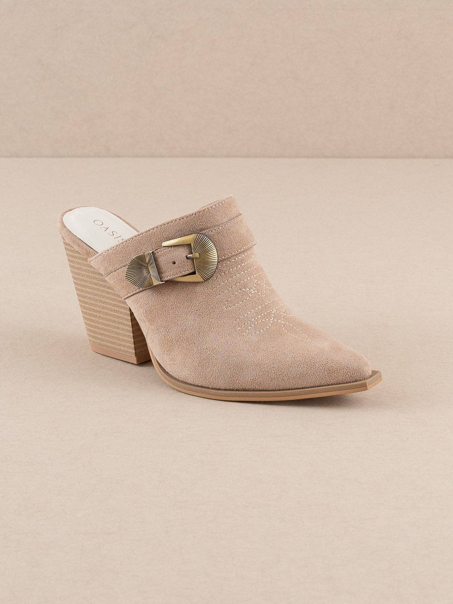 Dixie Mule With Buckle Detail