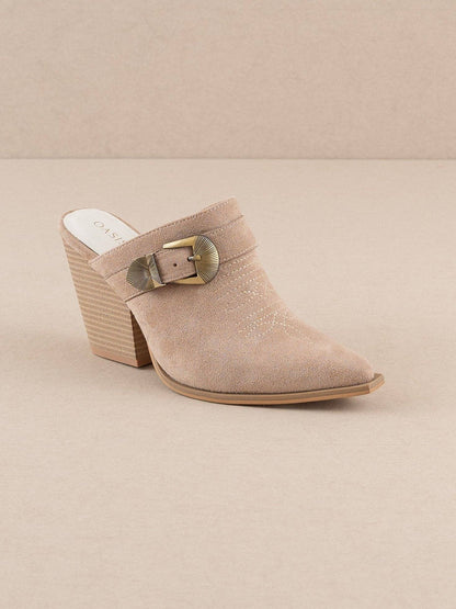 Dixie Mule With Buckle Detail