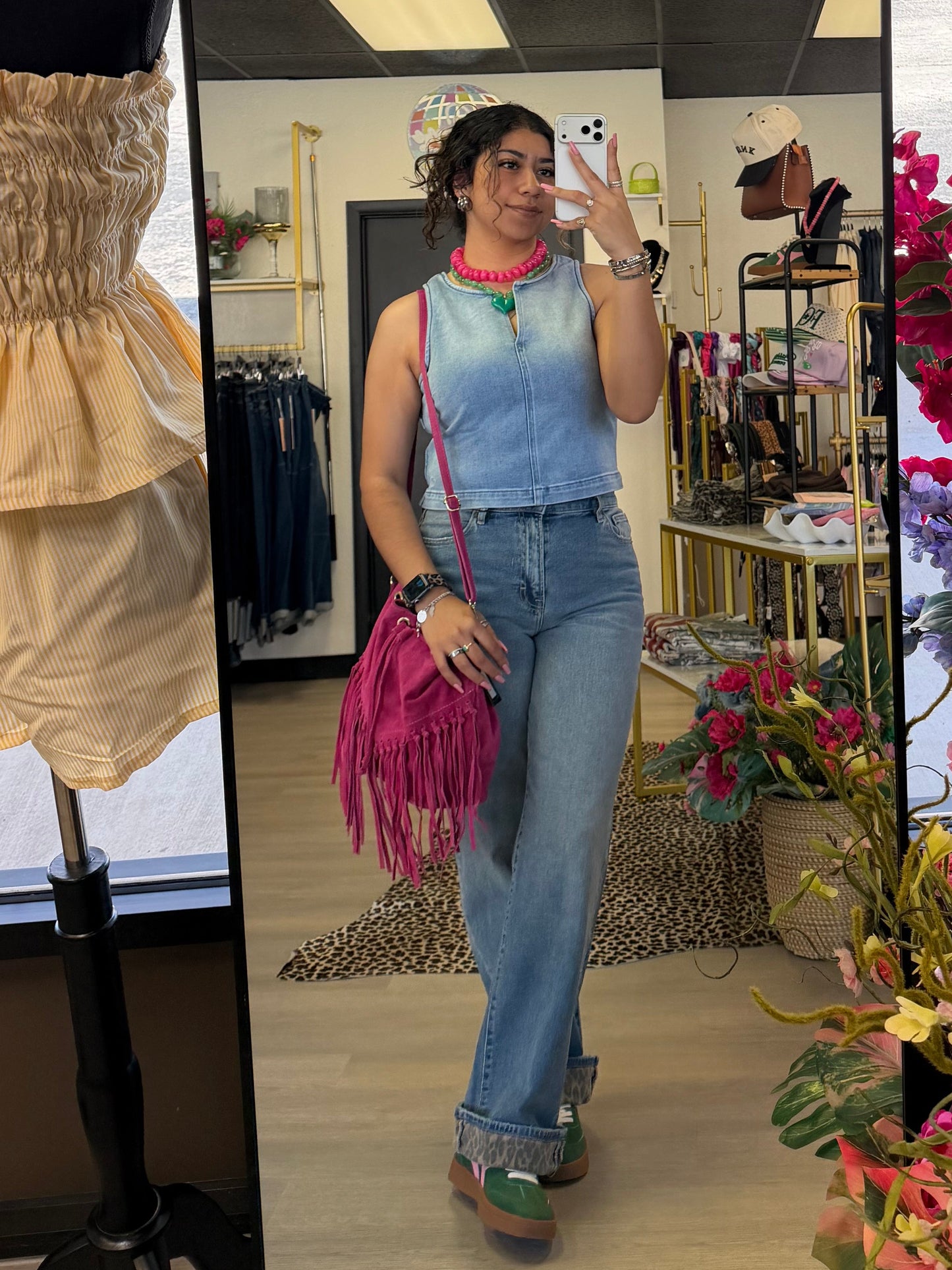 Kiara Denim Top