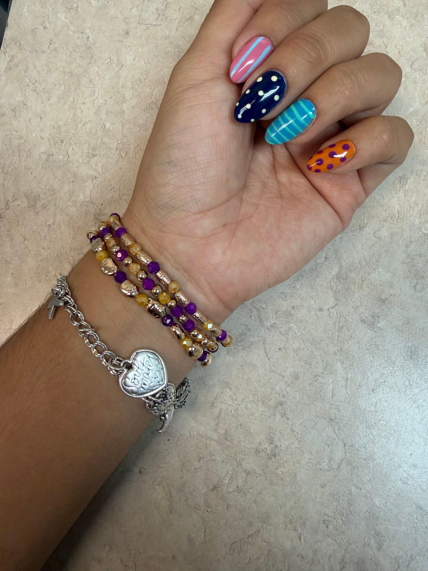 Beaded bracelet set