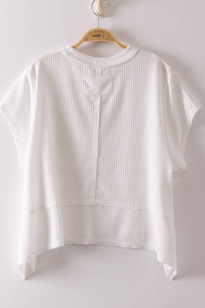 Emmy Waffle Knit Top
