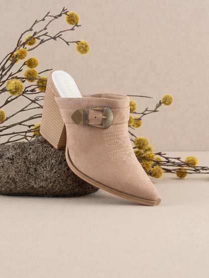 Dixie Mule With Buckle Detail