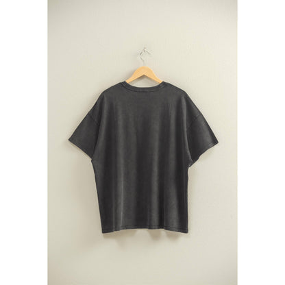 Mineral Washed Oversized Crew Neck Tee
