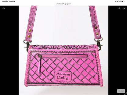 Leather Crossbody Wallet
