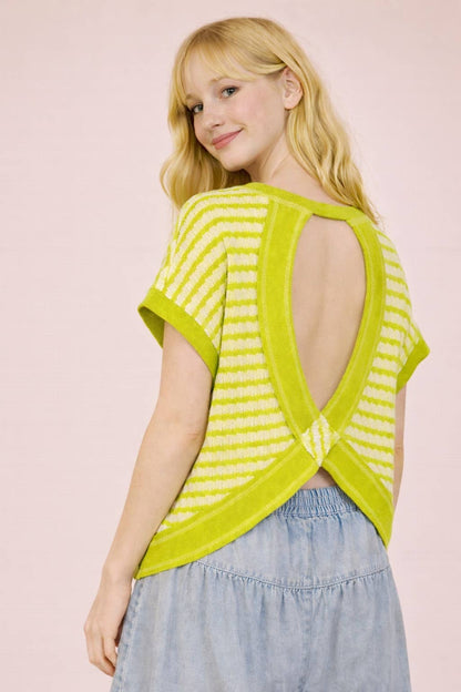 Kia Textured Knit Top