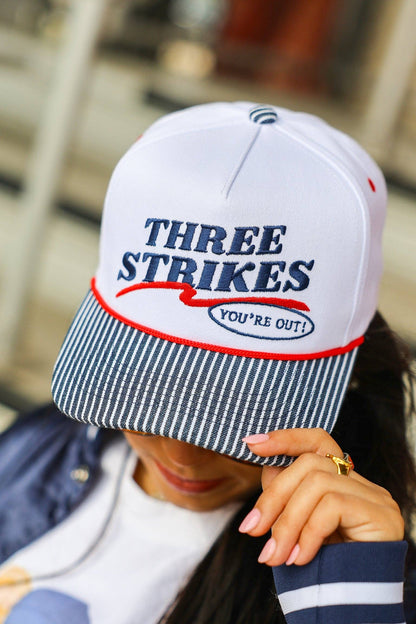 THREE STRIKES CANVAS CAP