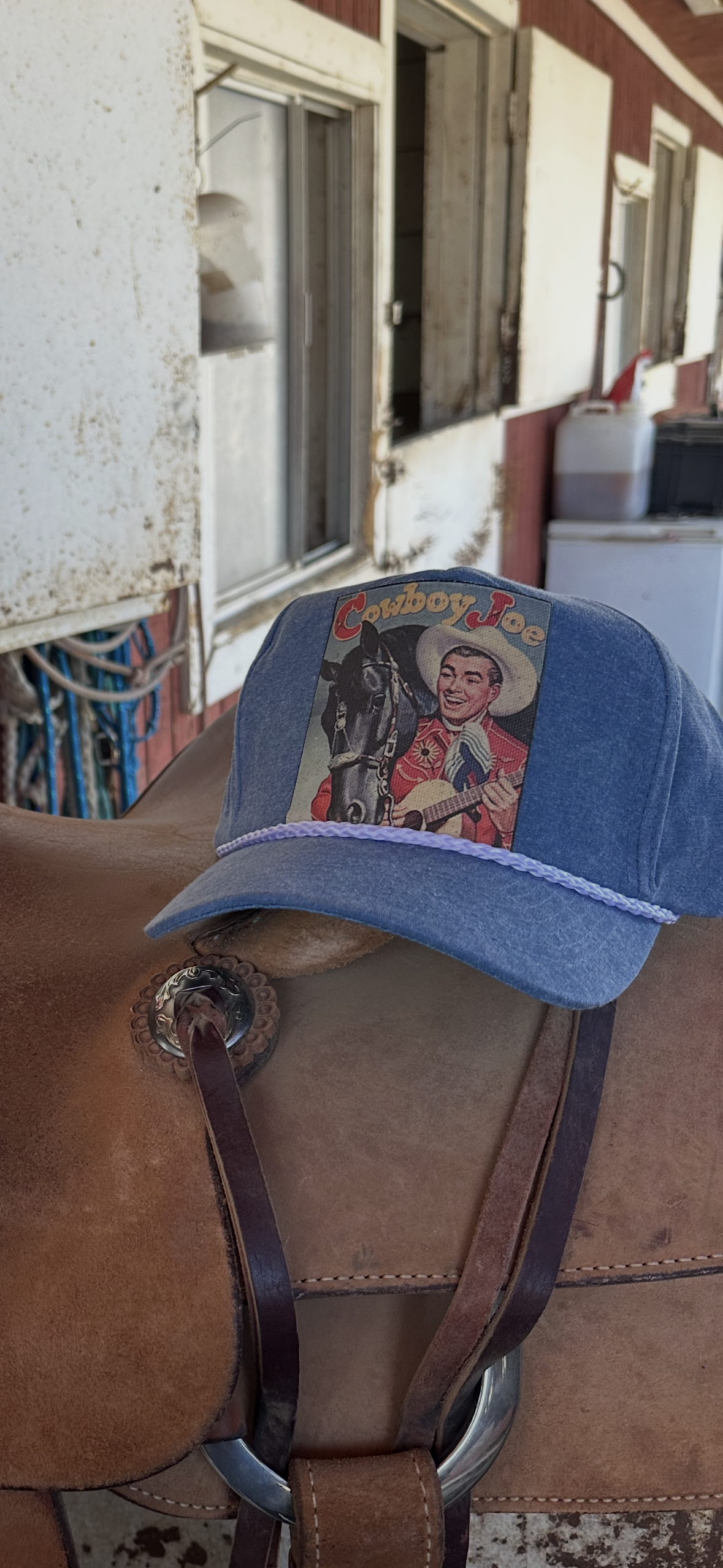 Denim Cowboy Joe Trucker Hat 
