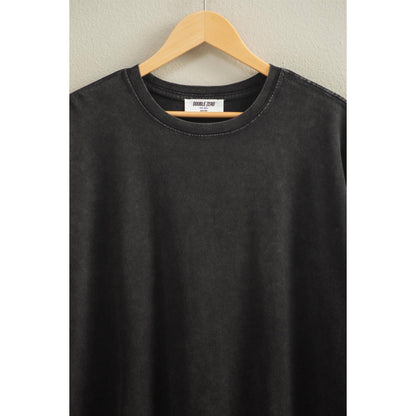 Mineral Washed Oversized Crew Neck Tee
