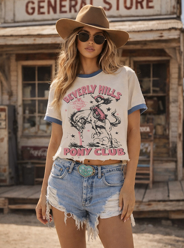 Beverly Hills Pony Club Crop Tee