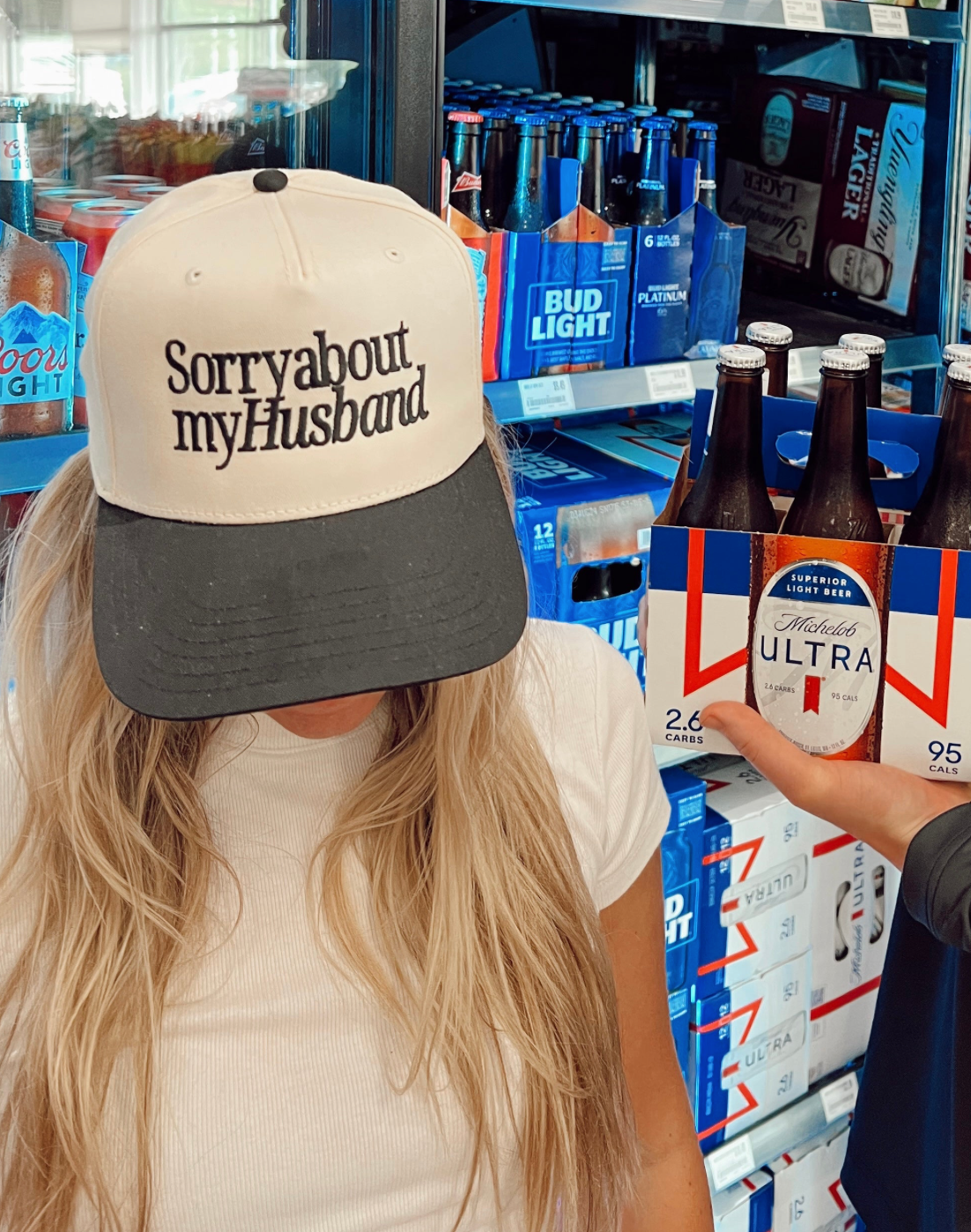 Sorry about my Husband trucker hat