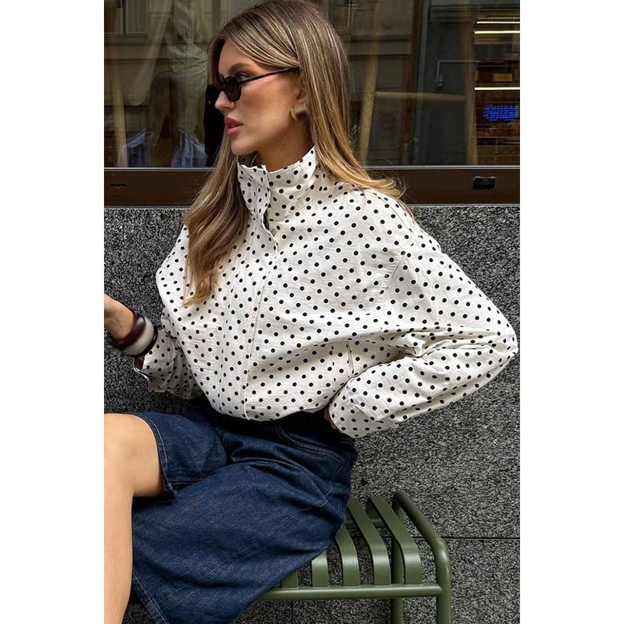 Zara Polka Dot Printed Jacket