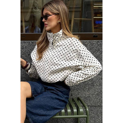 Zara Polka Dot Printed Jacket