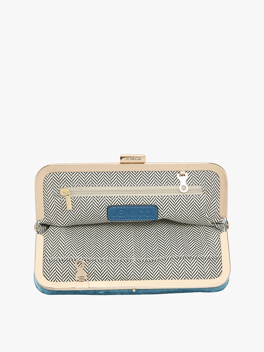 Sue Velvet Wallet Pouch Crossbody