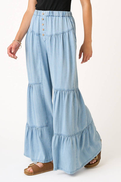 CHAMBRAY PANTS