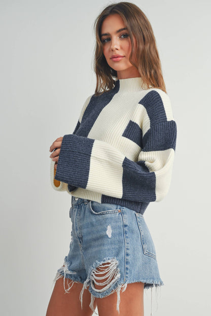 NAVY SWEATER