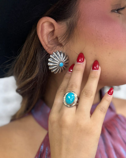 Sun Turquoise Earring