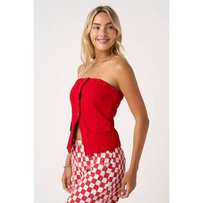 ROSIE BUTTONED TUBE TOP