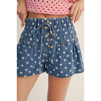 Washed Playful Denim Shorts