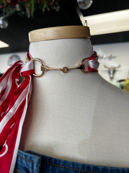 Horse Bit with Scarf
